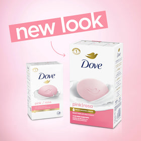 Dove Pink Rosa close-up of bar texture highlighting creamy moisturizing feel
