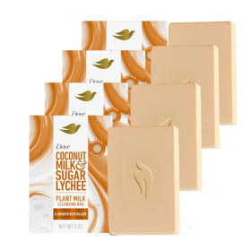 Dove cleansing bar front packaging showing scent and benefits for nourished skin
