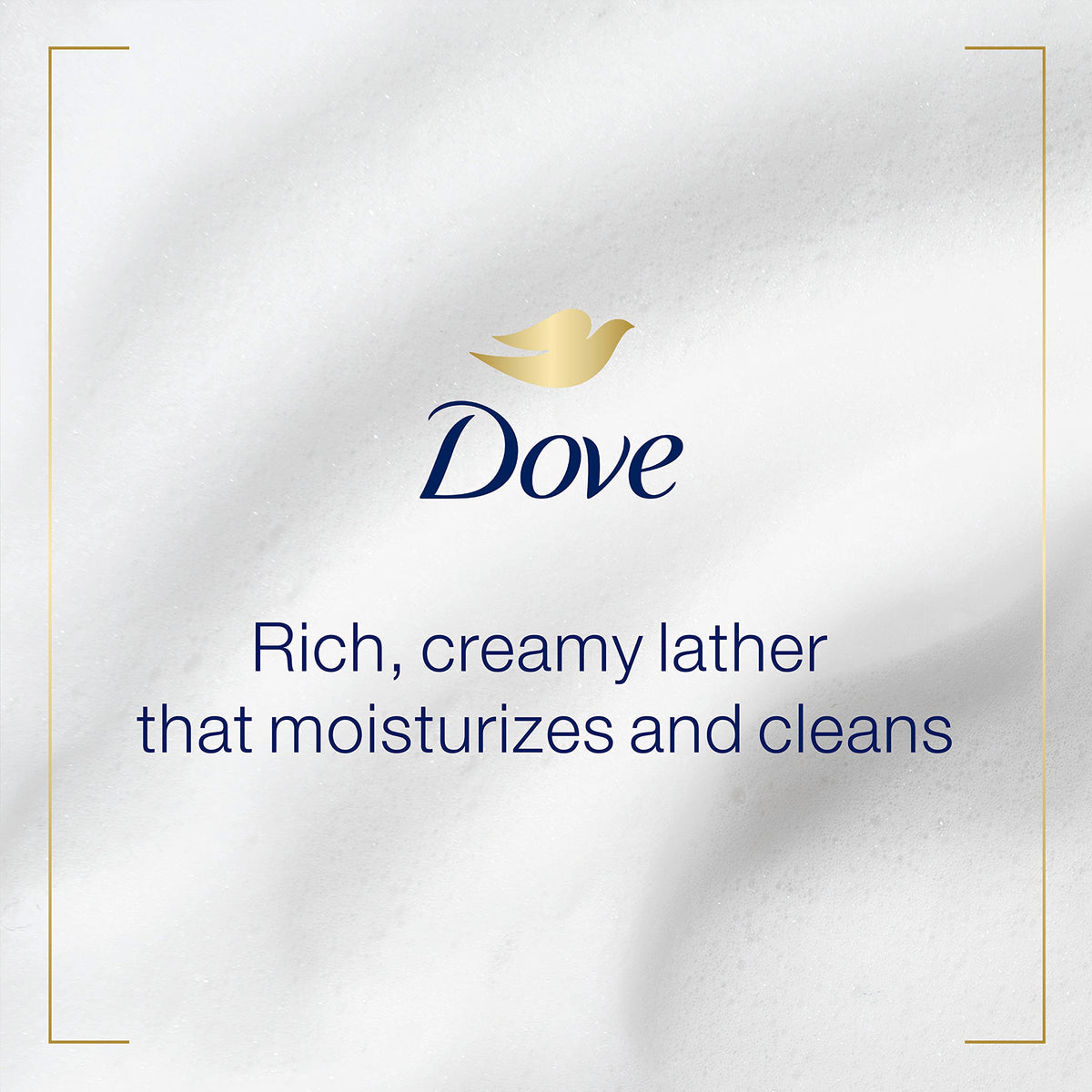 Dove refill bottle pouring into a pump at a kitchen sink for convenience