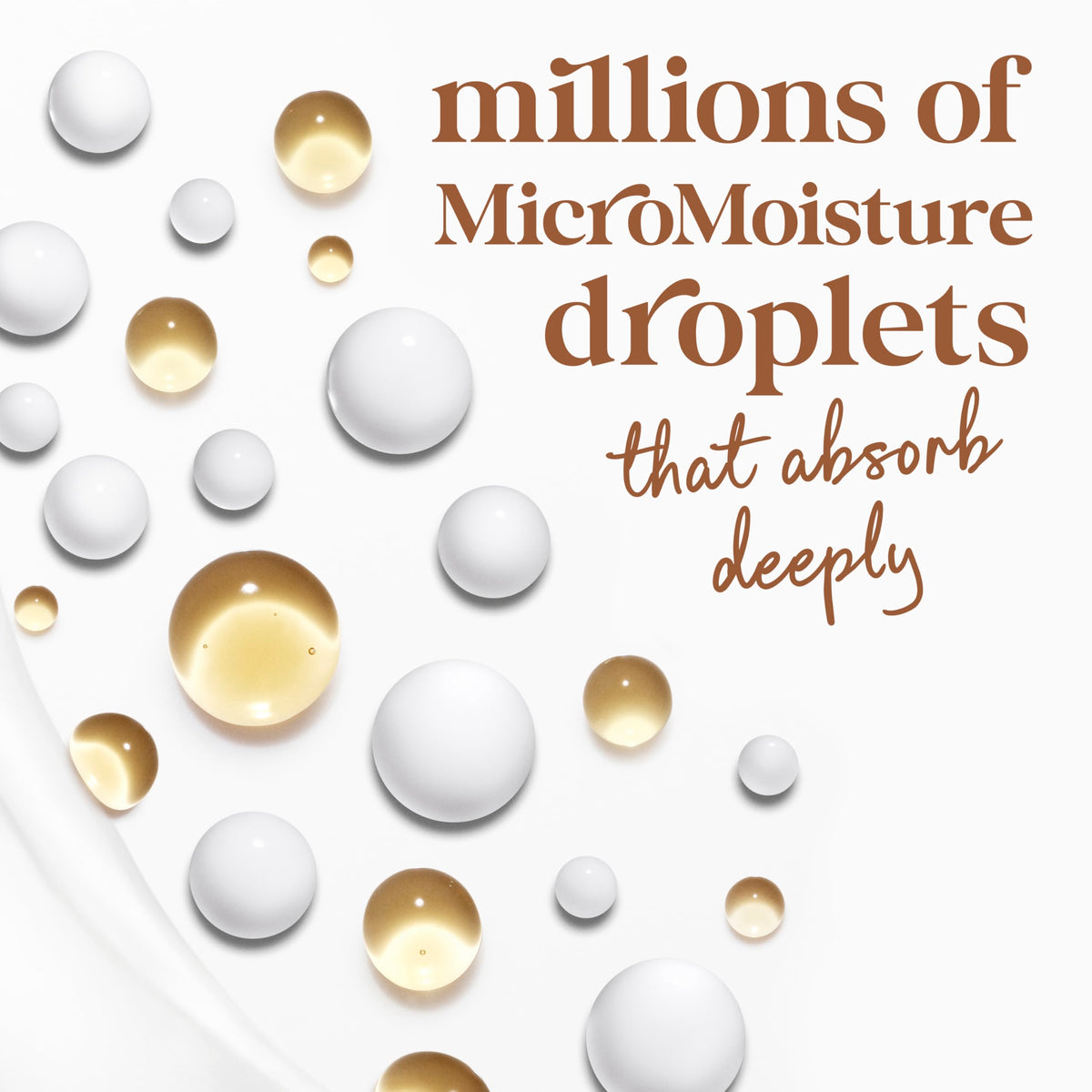 Close-up of Dove creamy texture, showing microdroplets for visible moisture