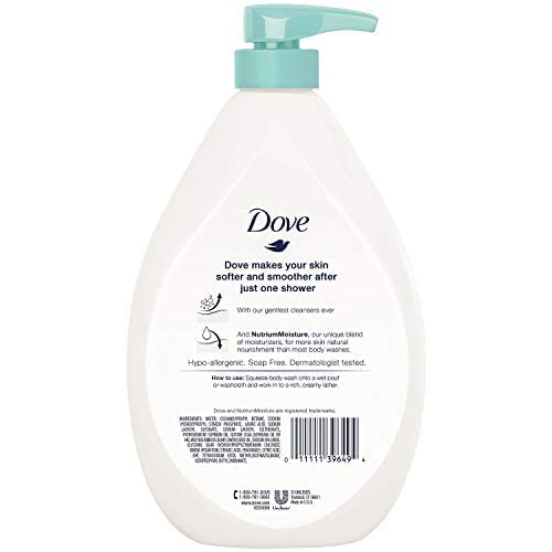 Dove pump close-up highlighting easy dispensing and mess-free control