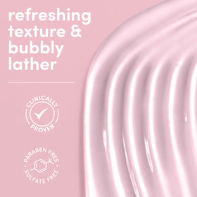 Dove creamy lather texture demonstrating smooth foam and moisturizing benefit