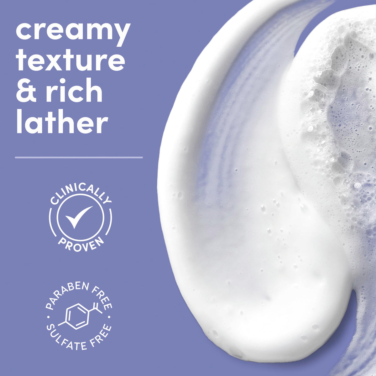 Dove serum texture close-up highlighting hyaluronic moisture benefit