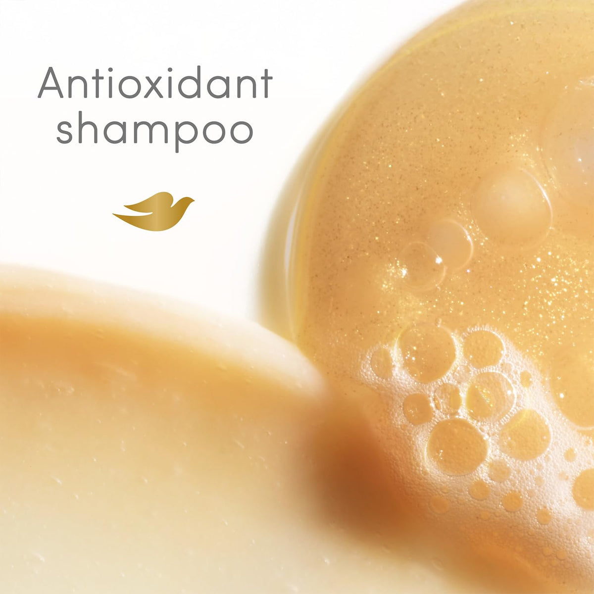 Dove ferulic serum ingredient visual suggesting shine sealing benefit