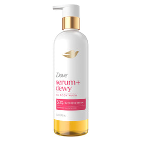 Dove Serum+ front bottle showing label and hydrating promise