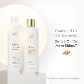 Dove shampoo and conditioner side-by-side signaling system use