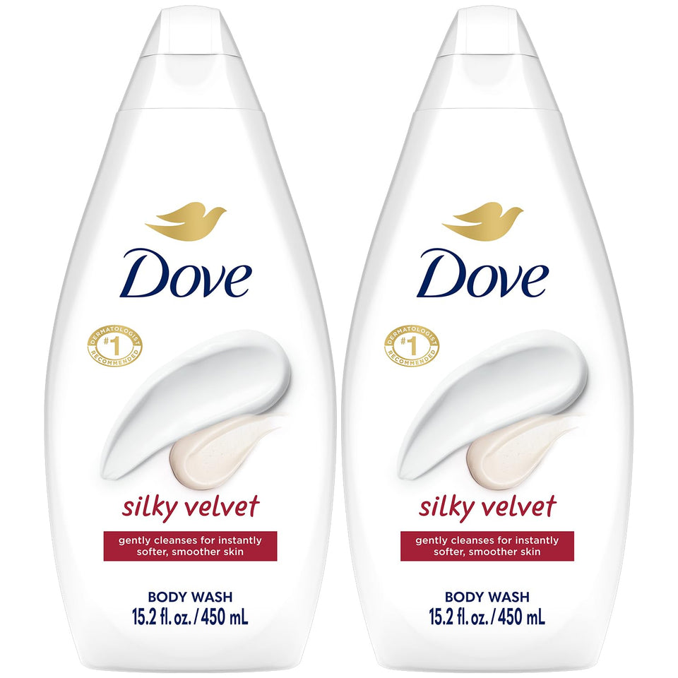 Dove bottle front packaging showing product and moisturizing benefit