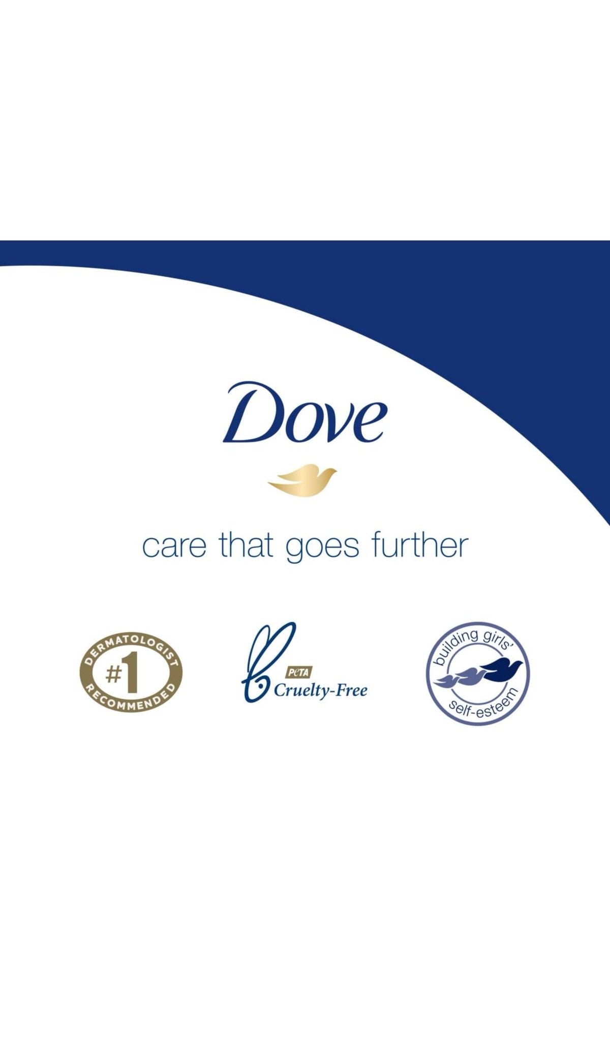 Dove bar in hand showing 4 oz scale and easy travel-friendly benefit