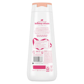 Dove pump top detail highlighting easy dispensing and mess-free shower use