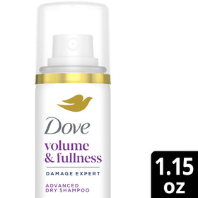 Dove textured hair after use demonstrating added volume and lift