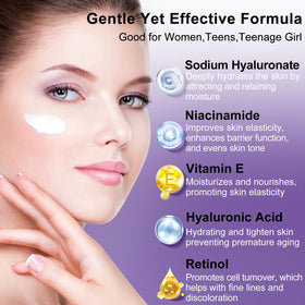 DOYEEWO eye cream tube detail for reducing puffiness and brightening