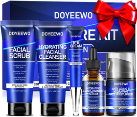 DOYEEWO front packaging showing full men’s skincare kit and gift readiness