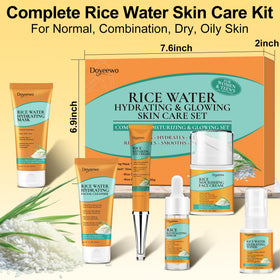 DOYEEWO rice facial sheet mask flat-lay delivering overnight nourishment