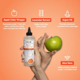 dpHUE label close-up highlighting color-safe claims and gentle formula benefit