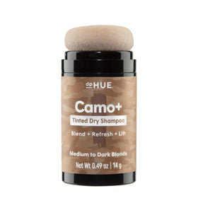 dpHUE front packaging showing tinted dry shampoo for quick root coverage