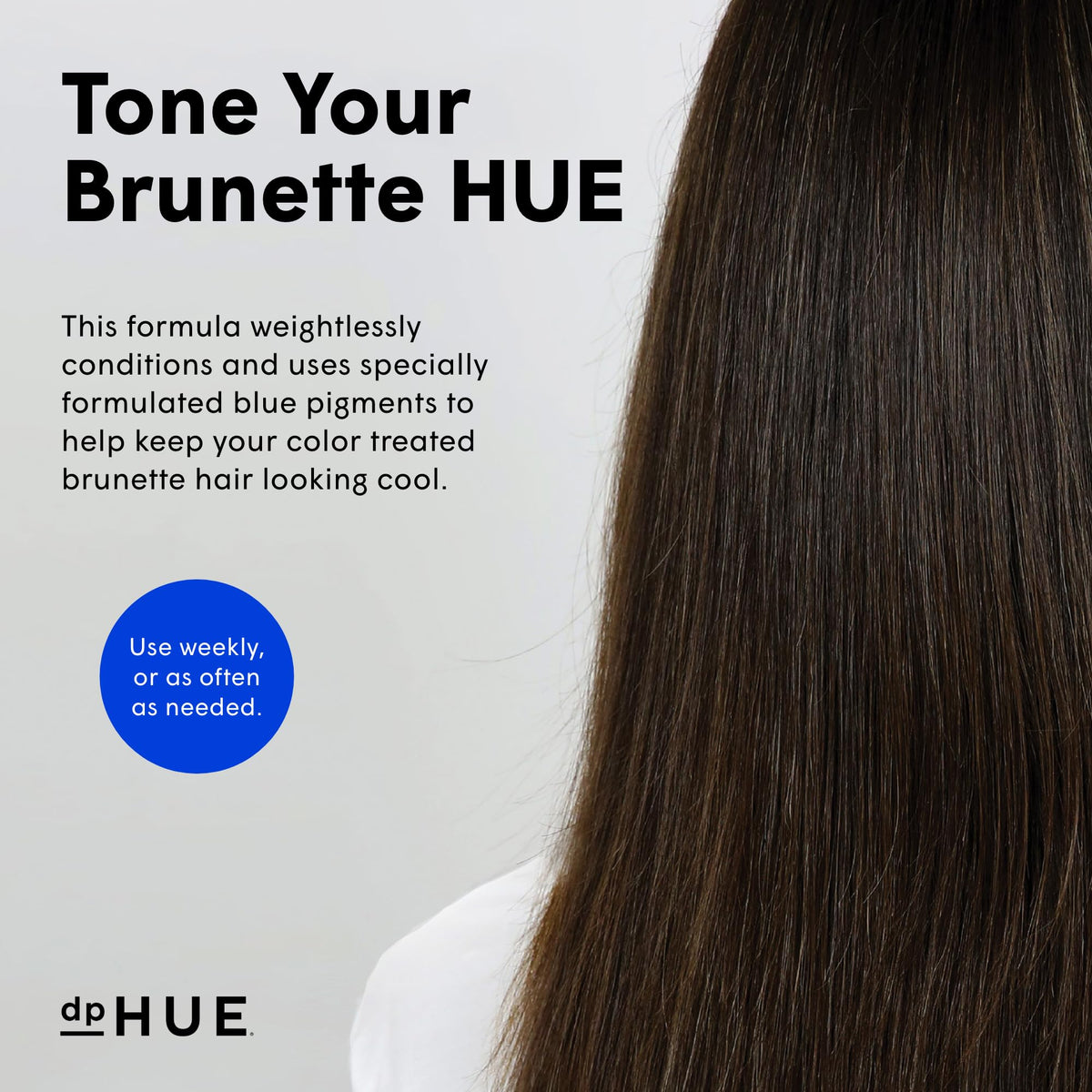 dpHUE back label showing ingredients and color-safe formulation