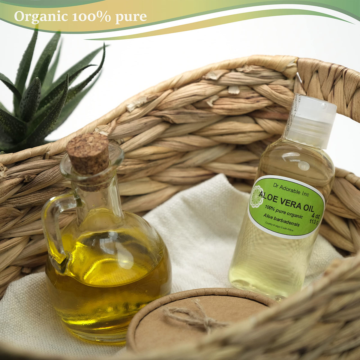 Dr Adorable aloe oil drop closeup highlighting lightweight texture and fast absorption benefit