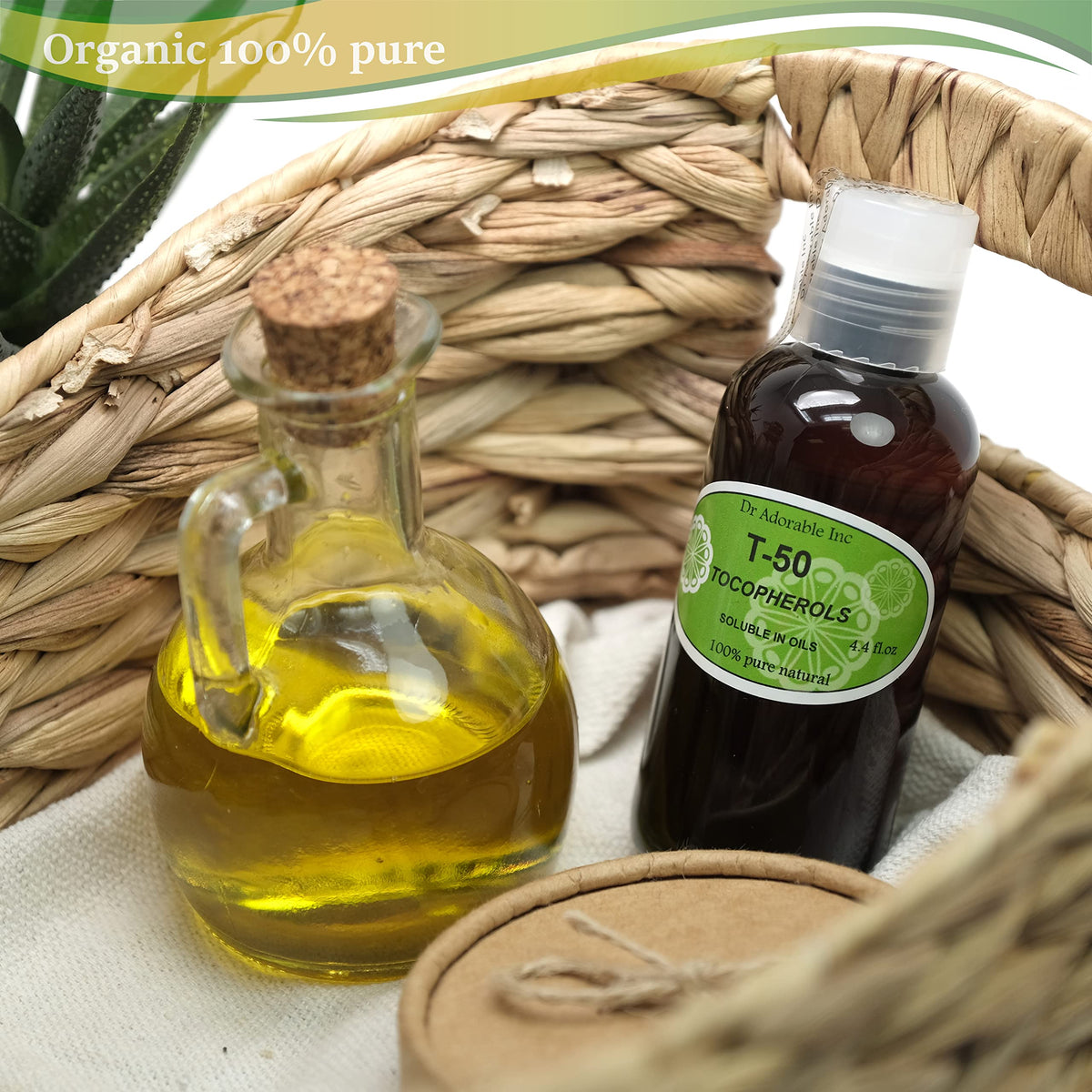 Dr Adorable close-up oil drop texture highlighting smooth, concentrated tocopherols