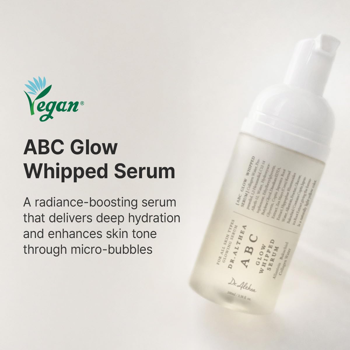 Dr.Althea whipped foam texture close-up for smooth easy spread