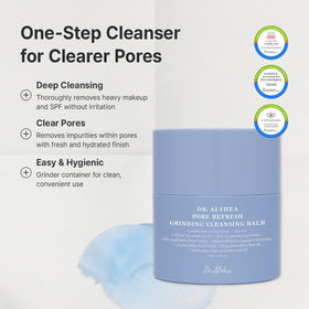 Dr.Althea sorbet texture close-up melting into skin for effortless makeup removal