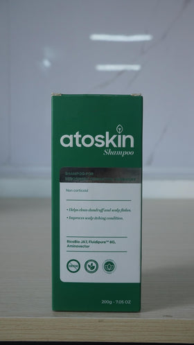 dr.atoskin bottle staged in bathroom conveying daily routine support