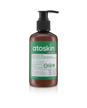 dr.atoskin front packaging showing bottle and calming benefits