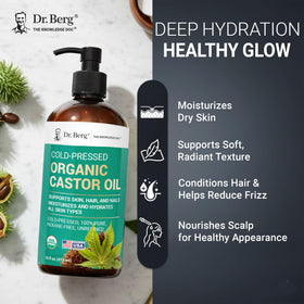 Dr. Berg oil on hair ends showing conditioning and frizz control