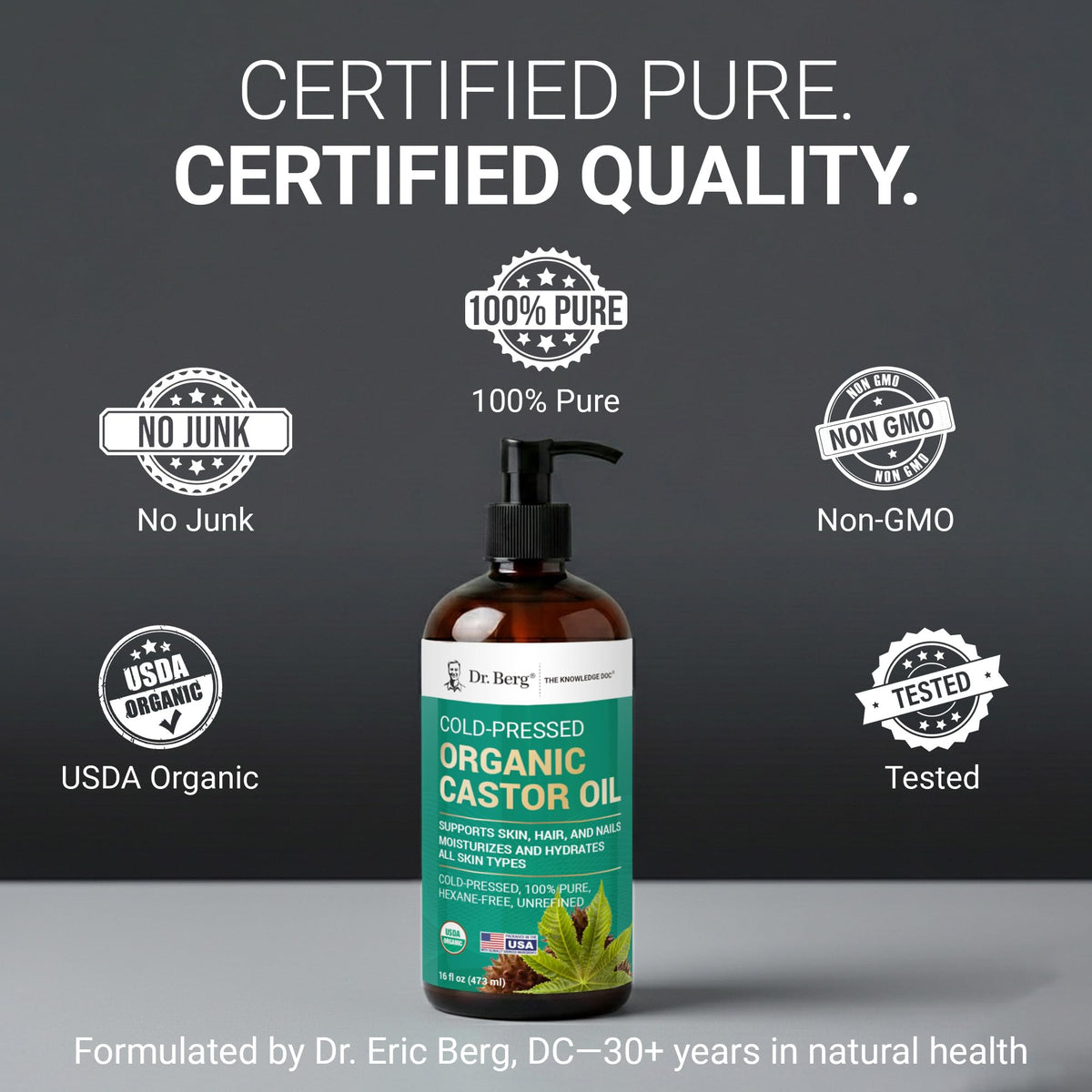 Dr. Berg bottle on bathroom counter lifestyle suggesting daily use