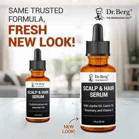 Dr. Berg serum dropper dispensing oil to demonstrate controlled, mess-free application