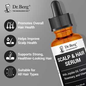 Close-up of Dr. Berg serum texture on skin showing lightweight, non-greasy finish