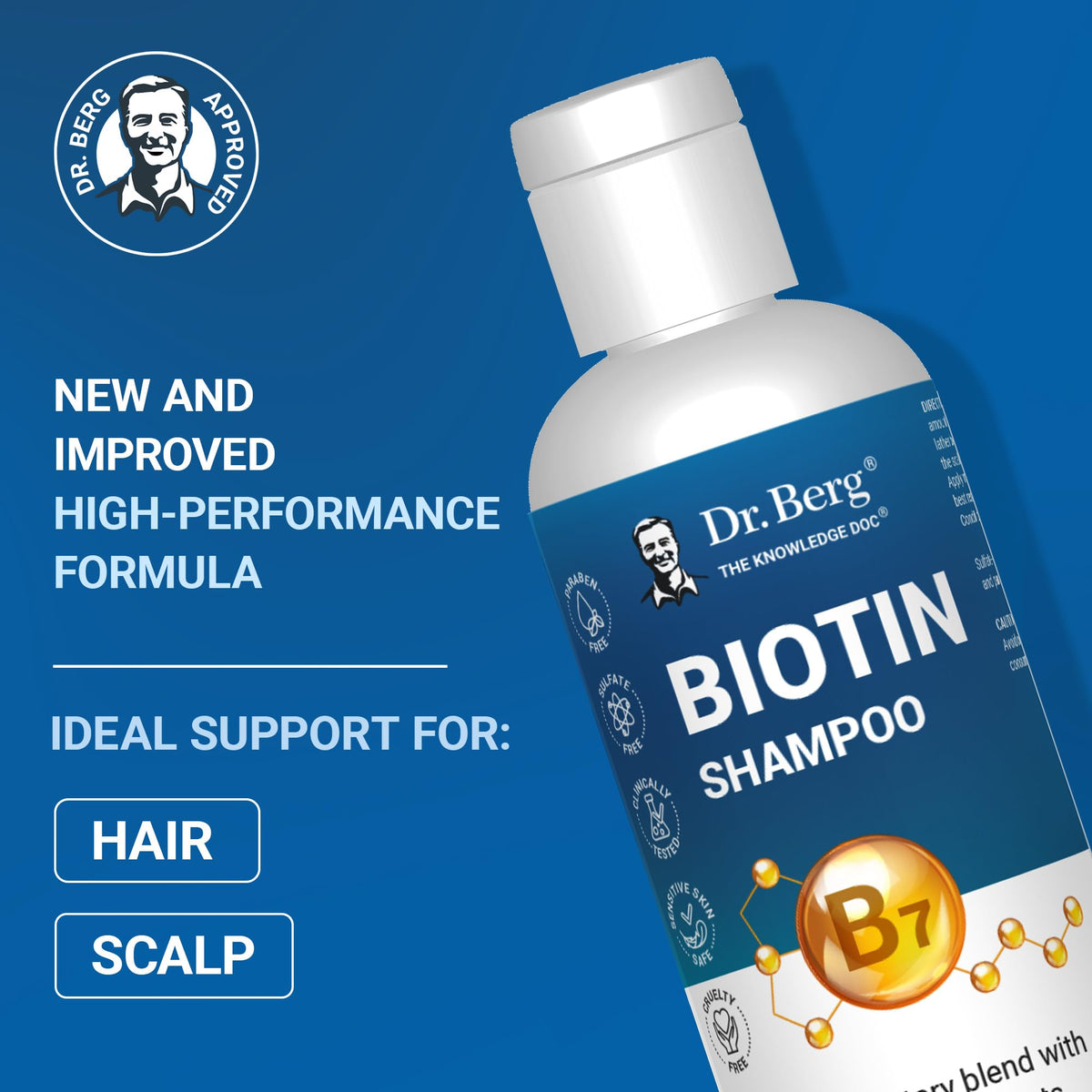 Dr. Berg close-up label highlighting ingredients for transparency