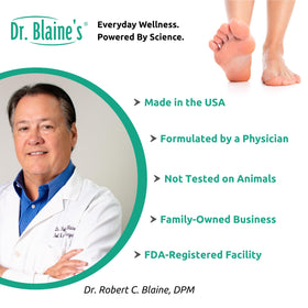 Dr. Blaine's lifestyle image of hands and feet grooming showing confidence and neat nails