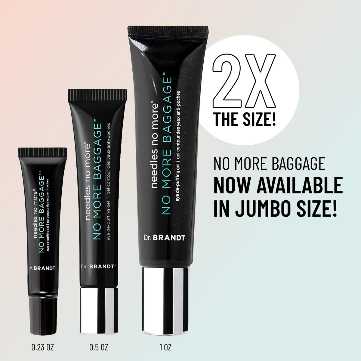 Dr. Brandt close-up gel texture illustrating lightweight absorption benefit