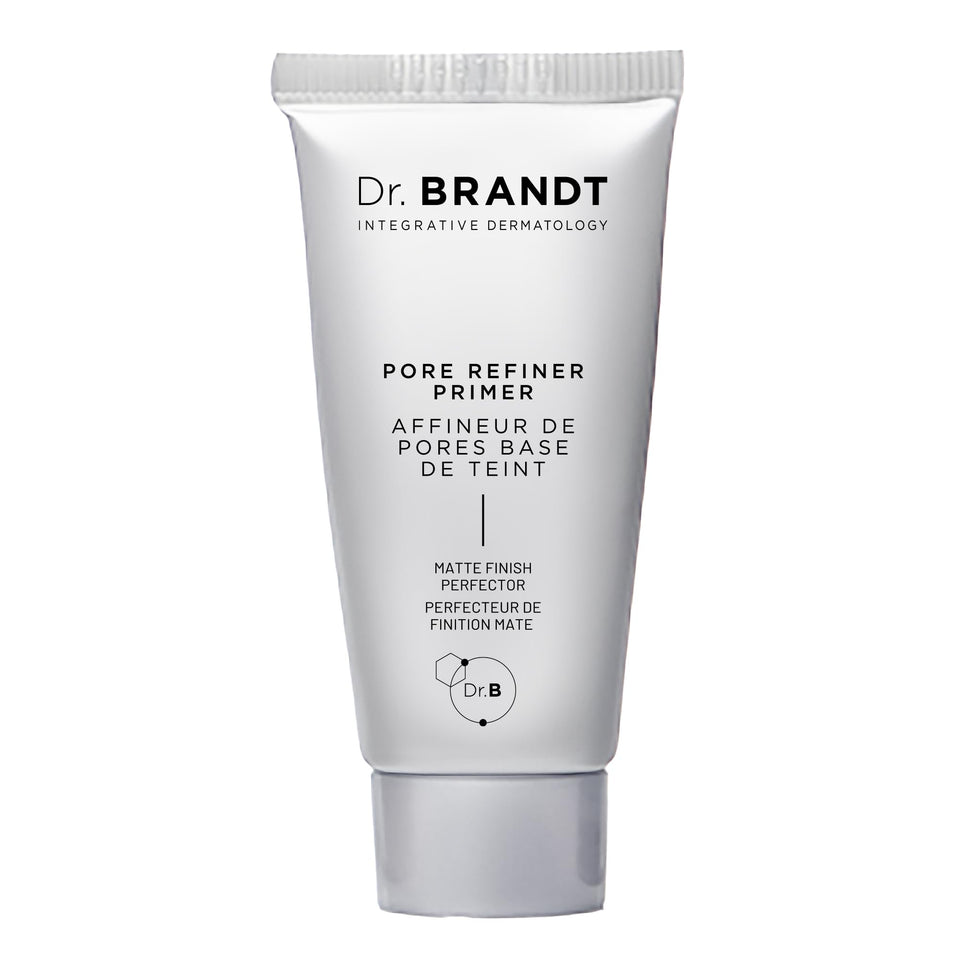 Dr. Brandt front packaging showing compact primer and benefits