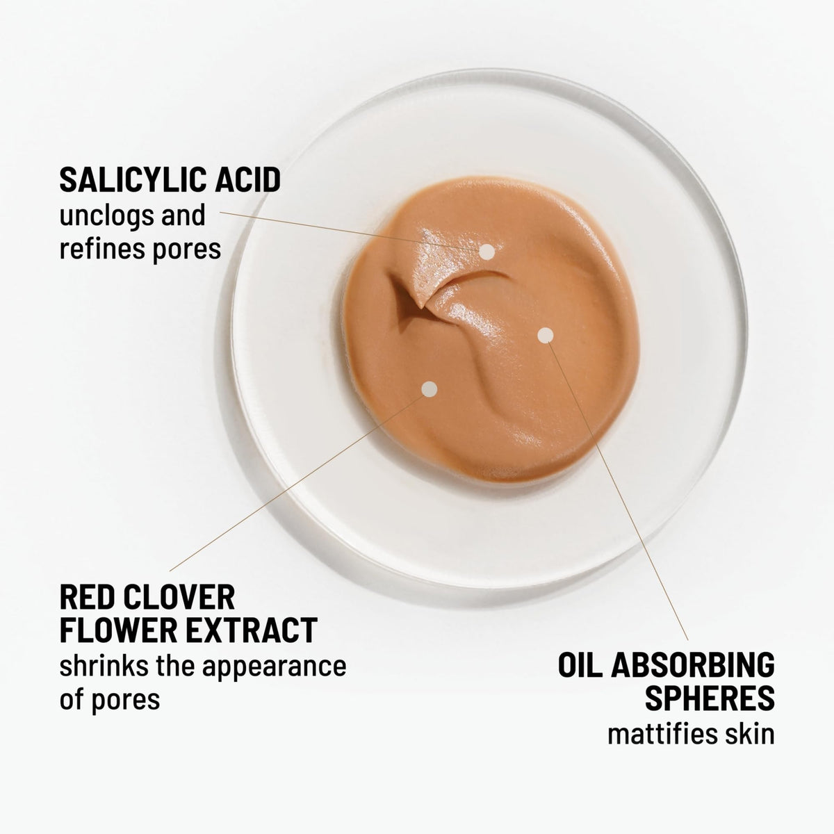Dr. Brandt primer blended on skin highlighting matte effect