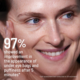 Dr. Brandt under-eye demo showing visible tightening and refreshed look