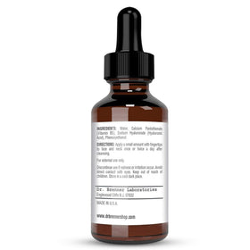 Dr. Brenner serum on vanity with skincare items, showing daily routine fit