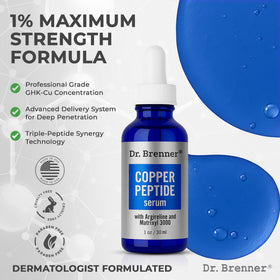 Dr. Brenner serum being applied to hand illustrating easy layering