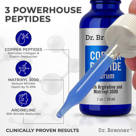 Dr. Brenner serum dropper dispensing lightweight texture for absorption