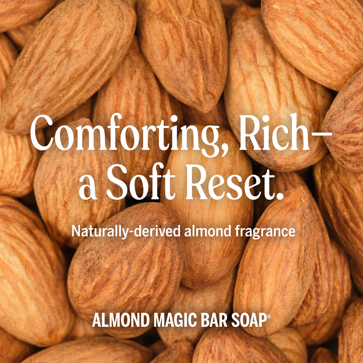 Dr. Bronner's almond bar thick lather on hand demonstrating cleansing power