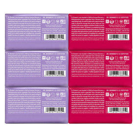 Dr. Bronner's Rose bar close-up texture highlighting moisturizing lather