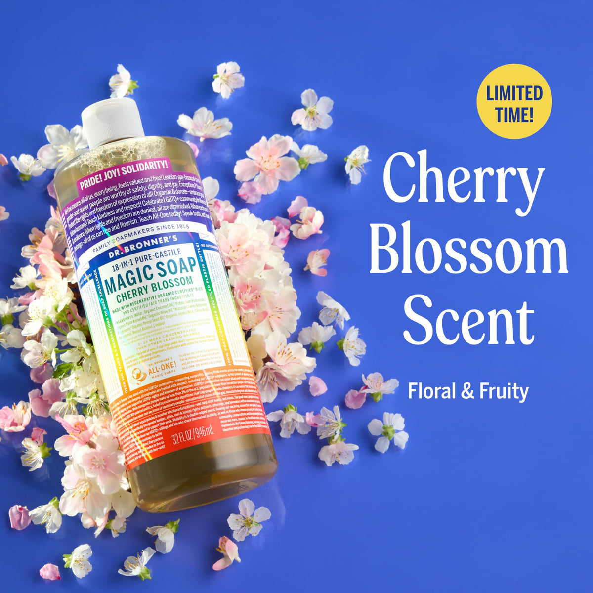 Dr. Bronner's diluted soap in spray bottle showing versatile cleaning use