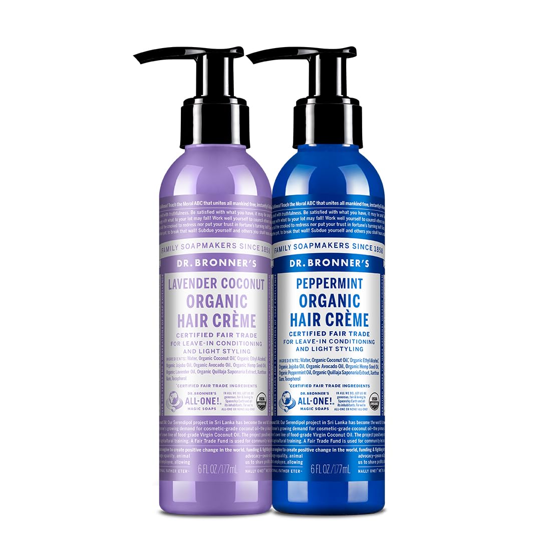Dr. Bronner's front packaging showing two 6oz tubes and organic benefit