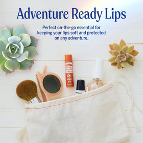 Dr. Bronner's ingredients display with oils and beeswax highlighting organic, nourishing formula