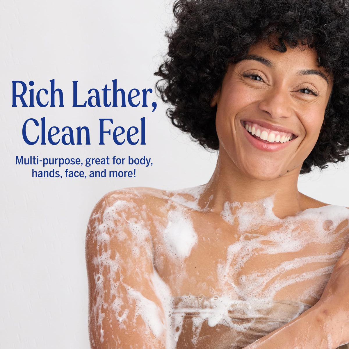 Dr. Bronner's lavender bottle recycled plastic showing eco-friendly packaging benefit