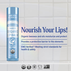 Dr. Bronner's open tube close-up showing smooth balm texture for quick glide