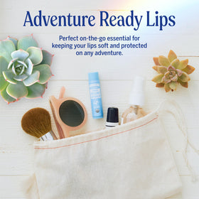 Dr. Bronner's tube beside a coin showing .15 oz compact travel size