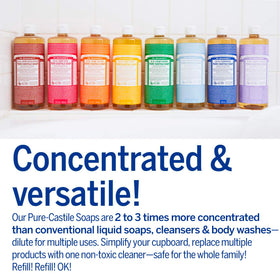 Dr. Bronner's warmed massage blend in hands illustrating smooth glide