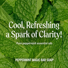 Dr. Bronner's peppermint soap suds in hair showing gentle cleaning benefit