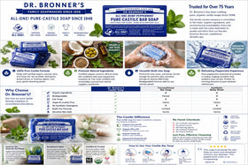 Dr. Bronner's bar inside gym bag showing portable cleansing convenience and freshness